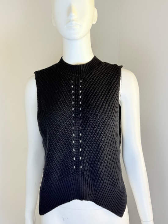 Express Tops - Express Black Ribbed Sleeveless Knit Top